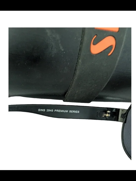 Sins Eyewear Aviator Sunglasses Protective Case Lens Black - Picture 8 of 9